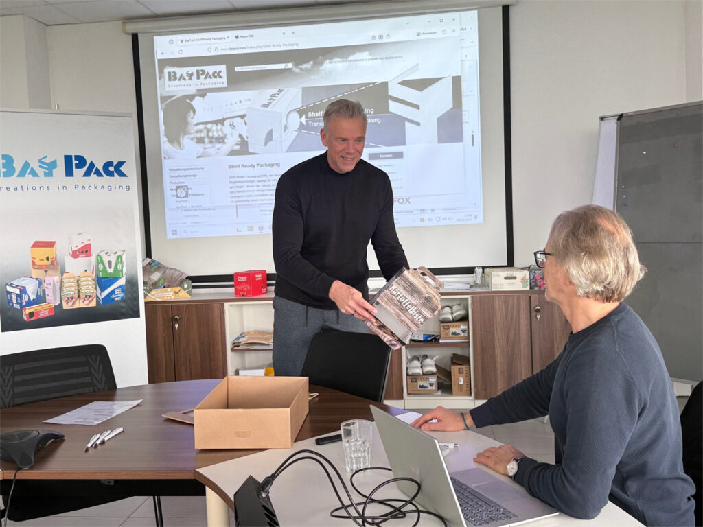 Meeting der Verpackungsentwicklung bei BayPack