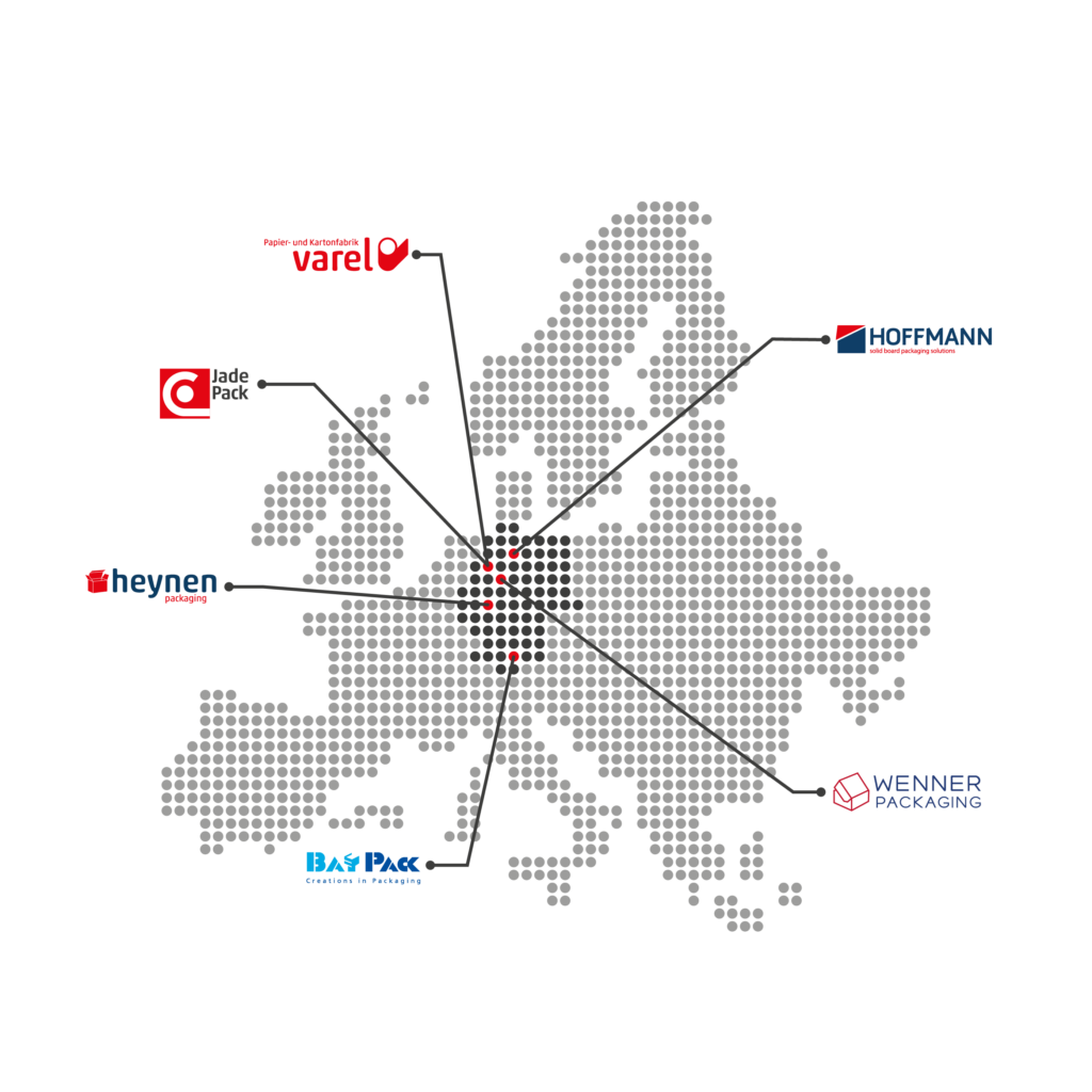 Geografische Übersicht der Unternehmen der HZI-Gruppe