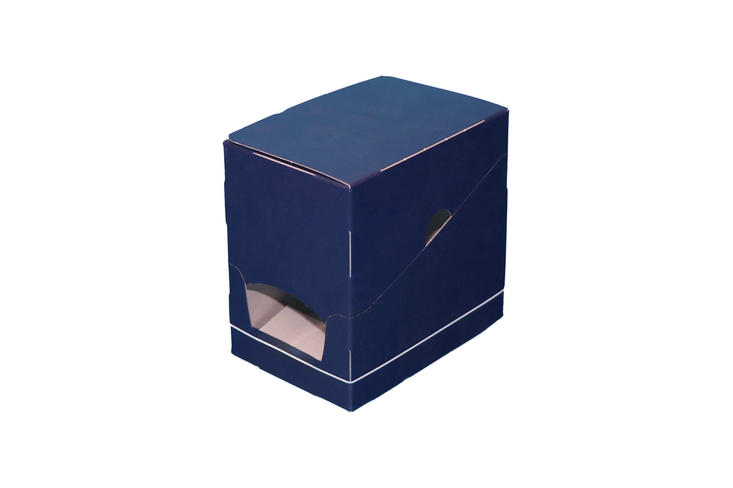 blauer Faltkarton