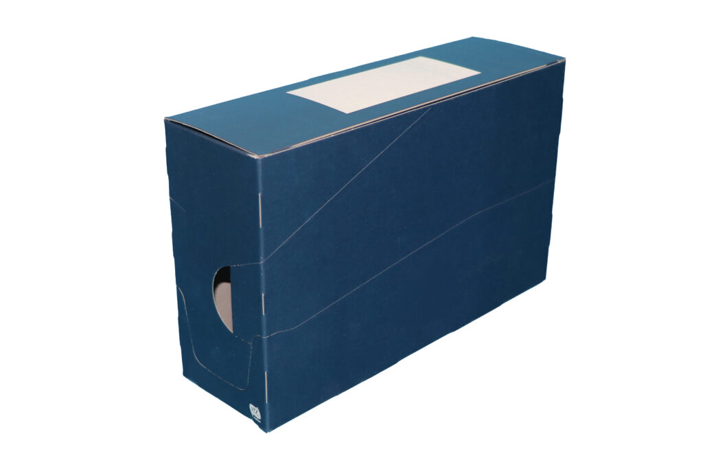 Süßwaren-Verpackung geschlossen blau